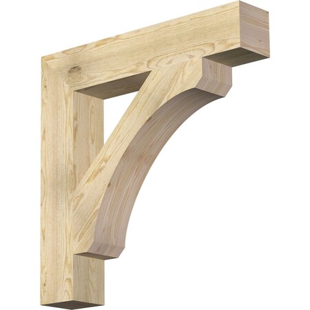 Ekena Millwork Legacy Block Rough Sawn Bracket, Douglas Fir, 6"W x 34"D x 34"H BKT06X34X34LEC05RDF